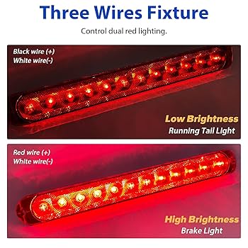 Amazon.com: Dream lighting 15 inch Red LED Trailer Light Bar